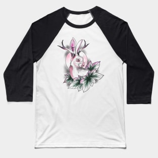 Horny rabbit Baseball T-Shirt